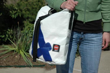 The 360 Degree Tender Bag is made from recycled sails