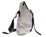 Side view of the recycled sail bag