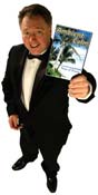 Martini Guy holding the ultimate relaxation video dvd