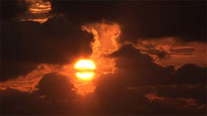 Sunrise over the ocean. DVD has 14 scenes.