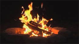 Campfire. Just one more reason to buy this video fireplace dvd.