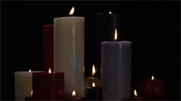 Candles - the only non fireplace video on our entire fireplace dvd