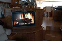 Ultimate Video Fireplace DVD on Wilf's Boat