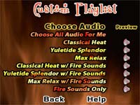 Choose from a variety of music options