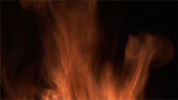 A no frills DVD fire, nothing but flames.