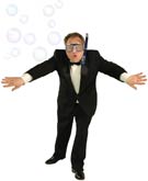 Martini Guy taking a swim