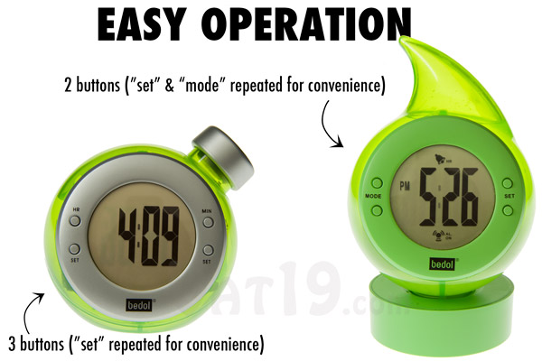 Bedol water clocks are simple to operate.