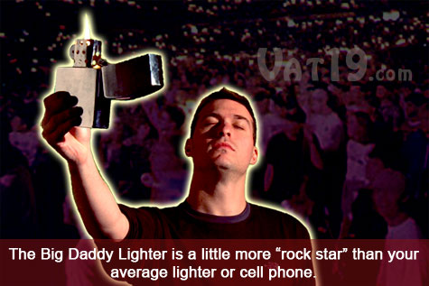 Huge lighter looks like a giant zippo lighter