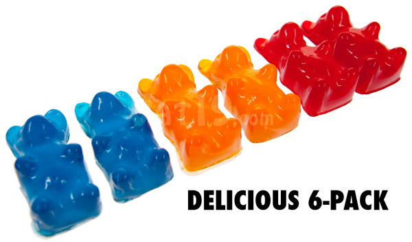 Big gummy bears 6-pack