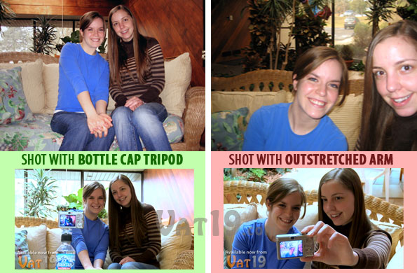 The Bottle Cap Tripod takes better photos than an outstretched arm