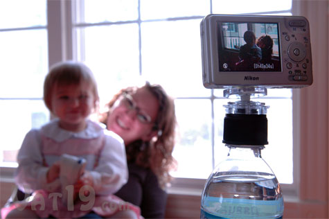 Bottle Cap Tripod works on any standard plastic bottle top for an instant bottle top tripod.