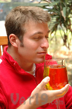 Bottle of Wine Glass