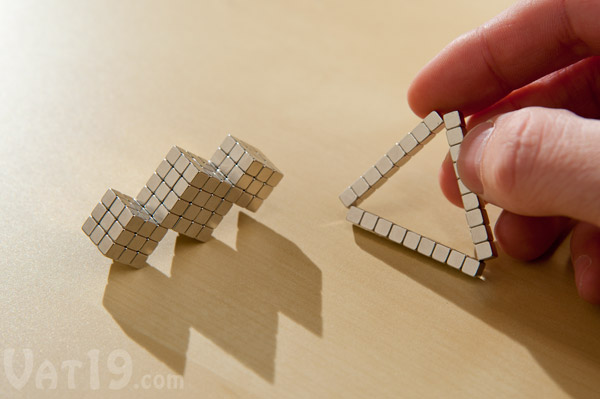 BuckyCubes are an addictive magnetic desktoy.