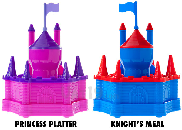Choose between the Princess Platter and the Knight's Meal.