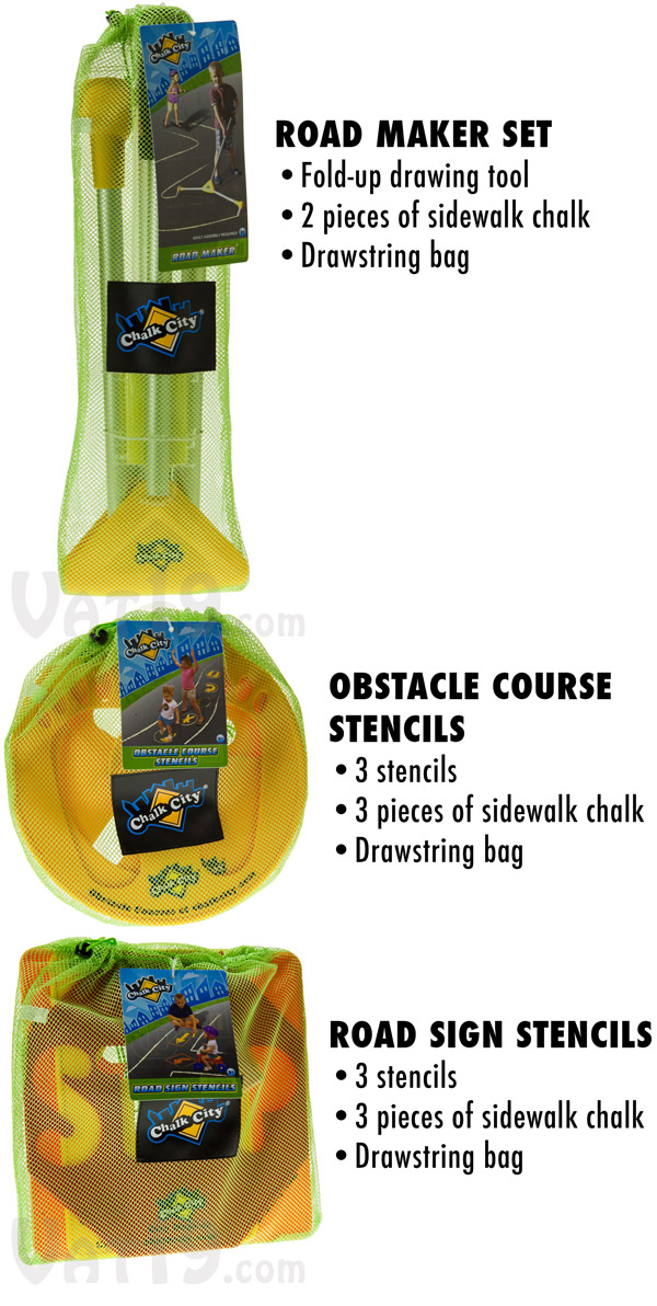 Choose your Chalk City sidewalk chalk product.