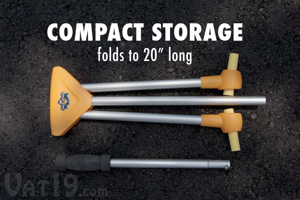 The Chalk City Road Maker folds down for compact storage.