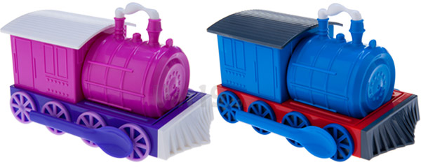 Chew-Chew Trains are available in two color styles.