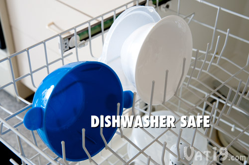 The Cool Touch Microwave Bowl is top rack dishwasher safe.