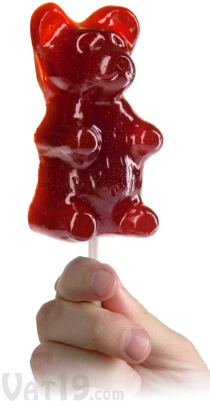 Giant Gummy Bear ... on a Stick