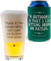 Irreverent Beer Pints and Koozies