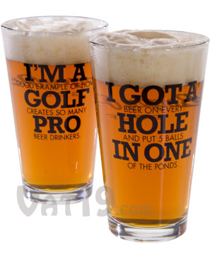 Golf Beer Pints Golf Beer Pints