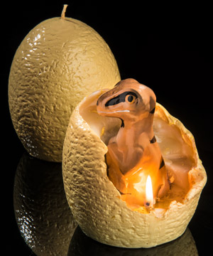 Hatching Dinosaur Candle