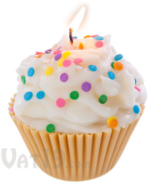 Jumbo Cupcake Candle