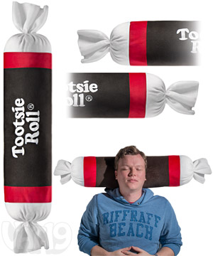 Tootsie Roll Pillow