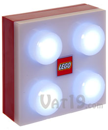 Red LEGO&reg; Portable LED Brick Light