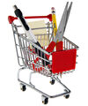 Mini Shopping Cart Office Caddy