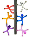 Q-Man Translucent Magnets