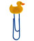 Animal Paper Clips - Duck 6-pack