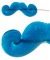 Gummy Mustache - Blue Raspberry