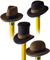 Pencil Eraser Hats
