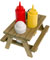 Picnic Table Condiment Set