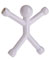 Q-Man Mini Flexible Magnets - White