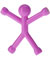 Q-Man Mini Flexible Magnets - Pink