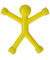 Q-Man Mini Flexible Magnets - Yellow