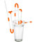 Strawz Connectible Drinking Straws - Orange