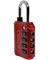 WordLock Locks - Red Luggage Lock
