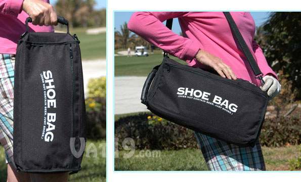 The Covert Cooler features a carry handle as well as a shoulder strap.
