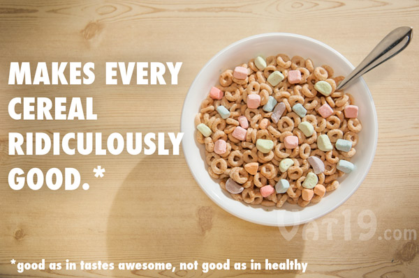 Just like the marshmallows in cereal, but only the marshmallows!