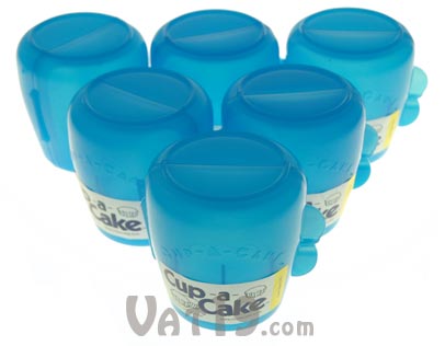 Cup-a-Cakes come in packages of six cupcake holders.
