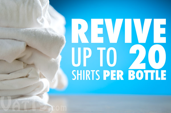 Each bottle of Deo-Go Deodorant Stain Remover will fix armpit stains on up to 20 shirts.