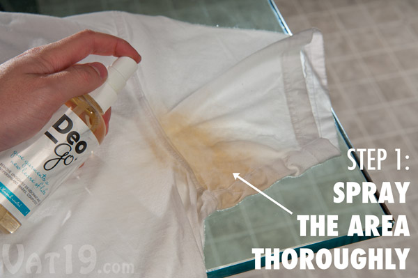Spray the affected area with a liberal amount of Deo-Go.
