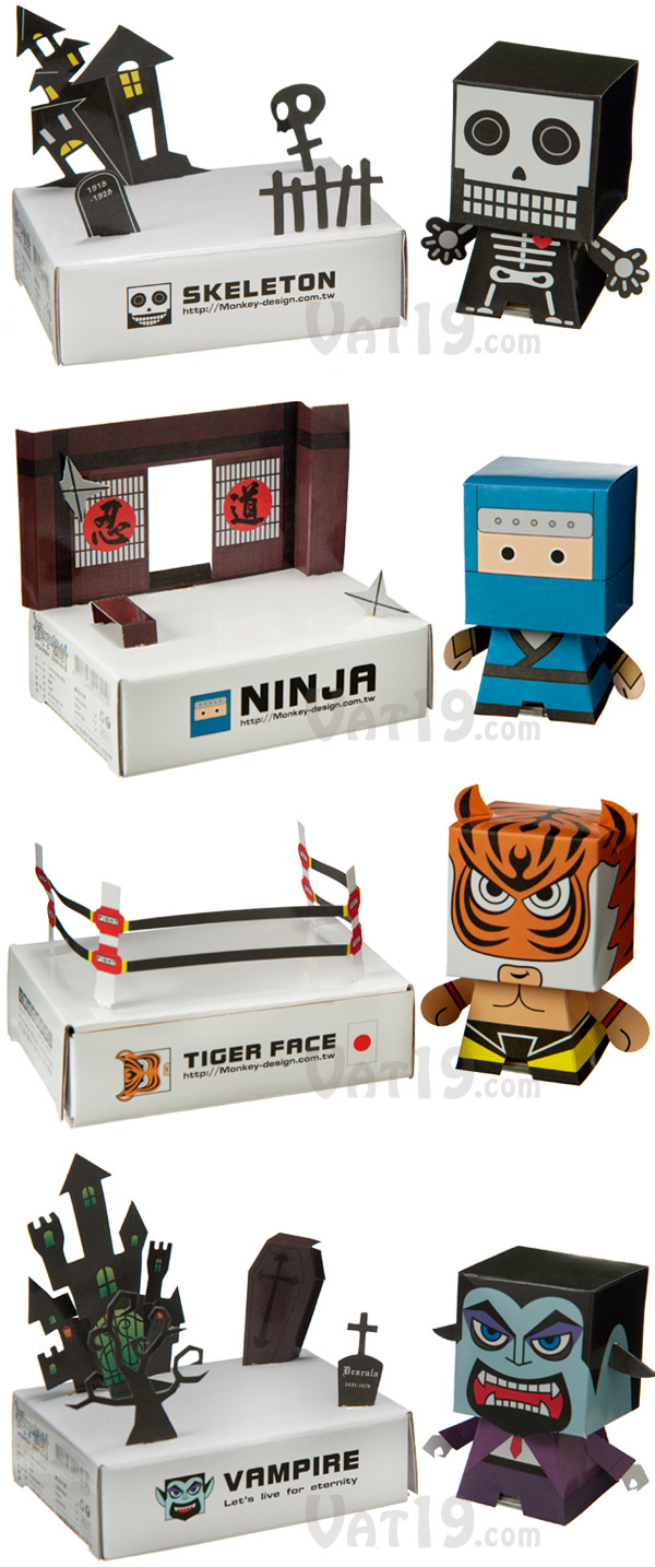 DIY Solar-Powered Paper Bobbleheads come in a variety of cool character styles.