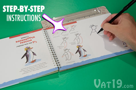 Learn to create oodles of doodles with Doodles to Go notebook.
