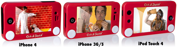 Choose from the Etch-a-Sketch iPhone 4 case, iPhone 3G/S, or iPod Touch 4 case.
