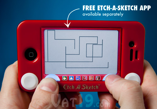 Etch-a-Sketch iPhone and iPod cases are made from impact-resistant ABS plastic.