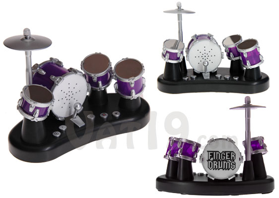 Finger Drums tabletop drum kit from multiple angles.